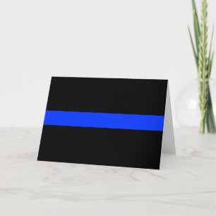 Cartão Police Blue Thin Line