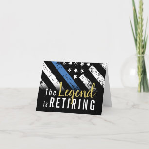 Cartão Polícia de Sinalizador da Linha Azul de Reforma da