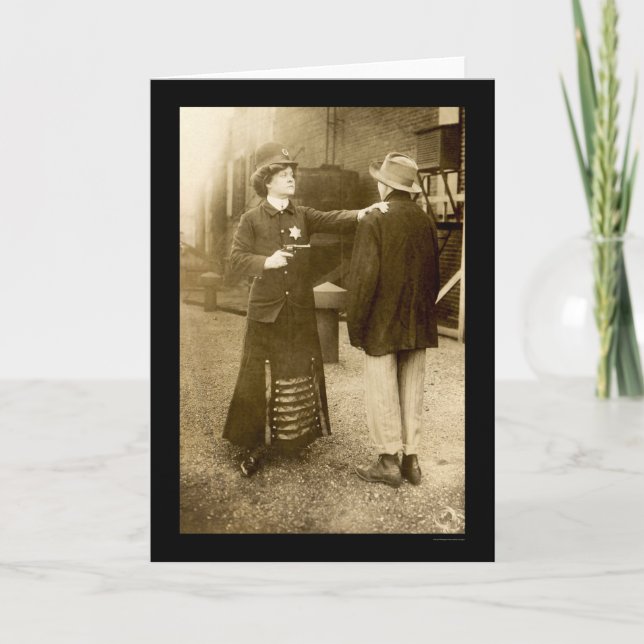 Cartão Policial que faz uma apreensão 1909 (Frente)