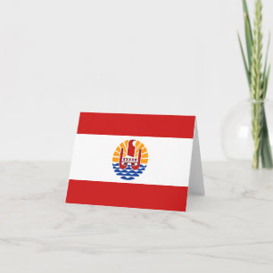Cartão Polinésia Francesa - Bandeira