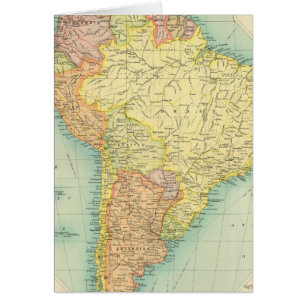 Cartão Política da América do Sul