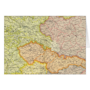 Cartão Política dos Estados da Europa Central