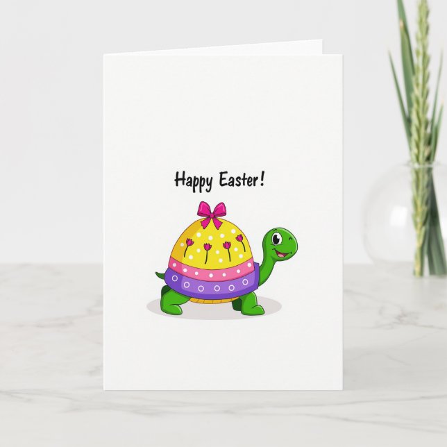 Cartão Polka Dot Easter Reptile Card (Frente)