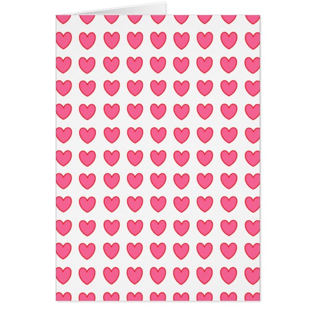 Cartão Polka Hearts (Frente)