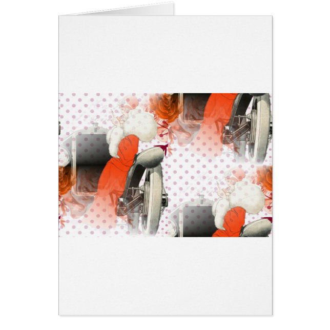 Cartão polkadots flapper (Frente)