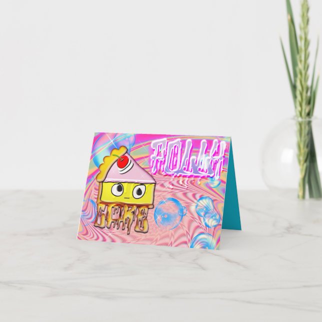 Cartão Polly Cake - Tortina - (Frente)