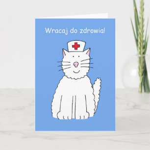 Cartão Polonês - Compre Bem Em Breve Gato De Cartoon