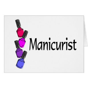 Cartão Polonês do manicuro