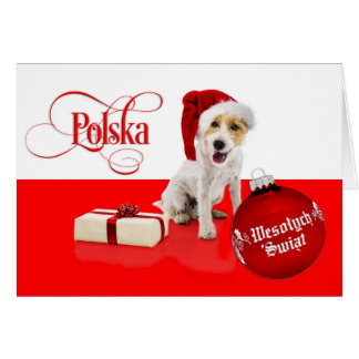 Cartão Polonês/Polski - Feliz Natal/Wesołych Świąt