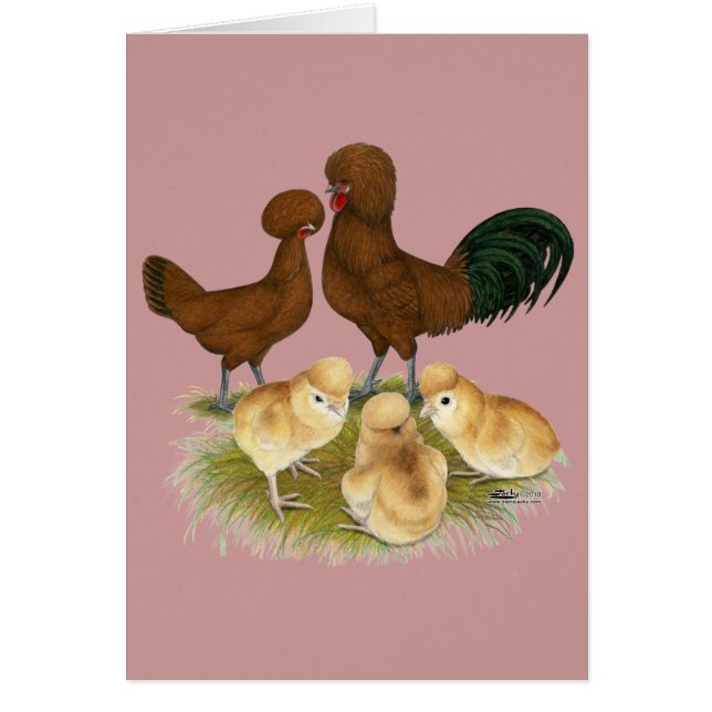 Cartão Polonês: Red Family (Frente)