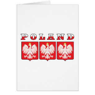 Cartão Polônia Eagle Shields