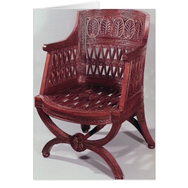 Cartão Poltrona do estilo de Louis XVI (Frente)