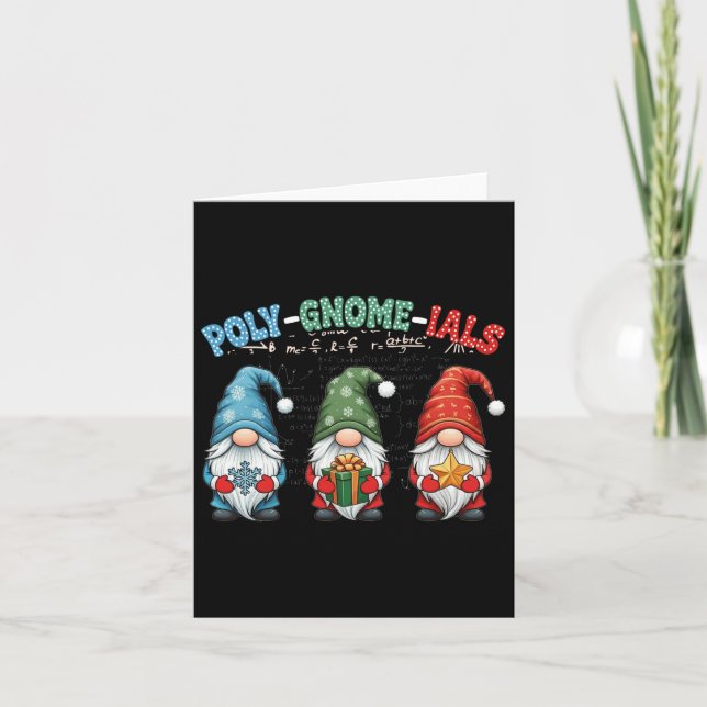 Cartão Poly-gnome-ials Professor de álgebra Calculus Engr (Frente)