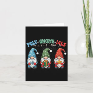 Cartão Poly-gnome-ials Professor de álgebra Calculus Engr