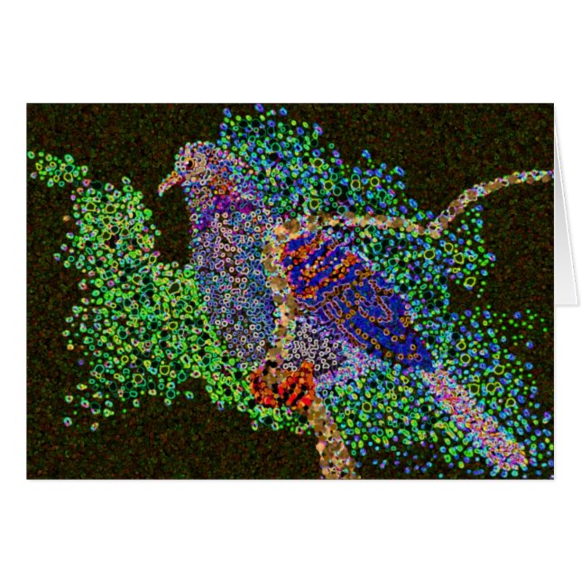 Cartão Pombo 2 (Frente Horizontal)