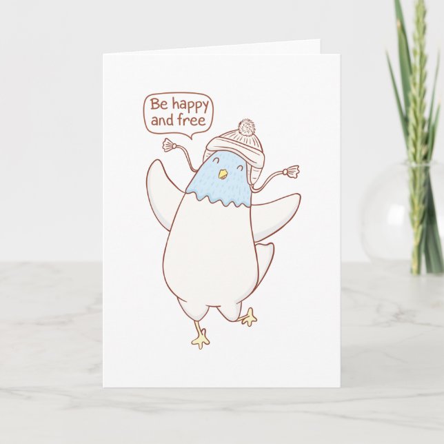 Cartão Pombo-corcunda (Frente)