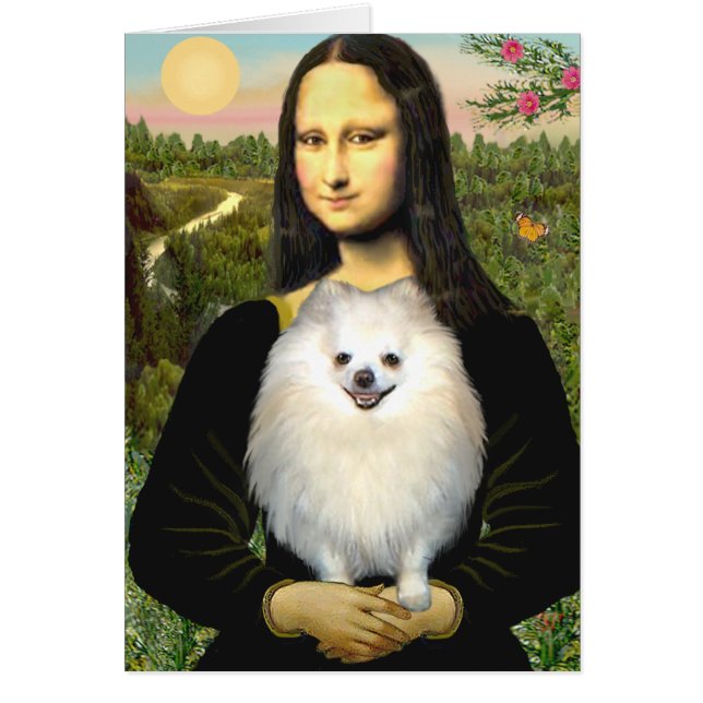 Cartão Pomerânia (creme) - Mona Lisa (Frente)