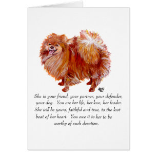 Cartão Pomeraniana Keepsaame Female