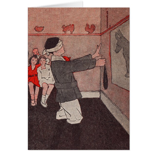 Cartão Ponha a cauda Donkey (Frente)