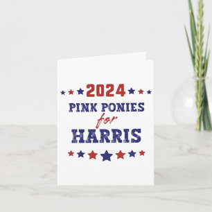 Cartão Ponies For Kamala-harris 2024