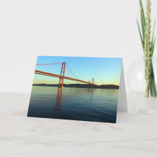 Cartão Ponte 25 de abril, LIsboa, Portugal