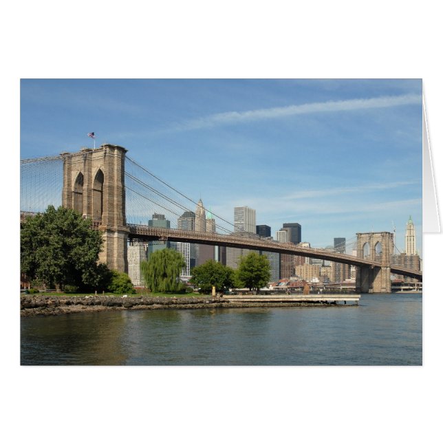 Cartão Ponte Brooklyn (Frente horizontal)