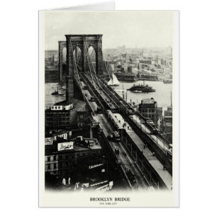 Cartão Ponte Brooklyn 1900