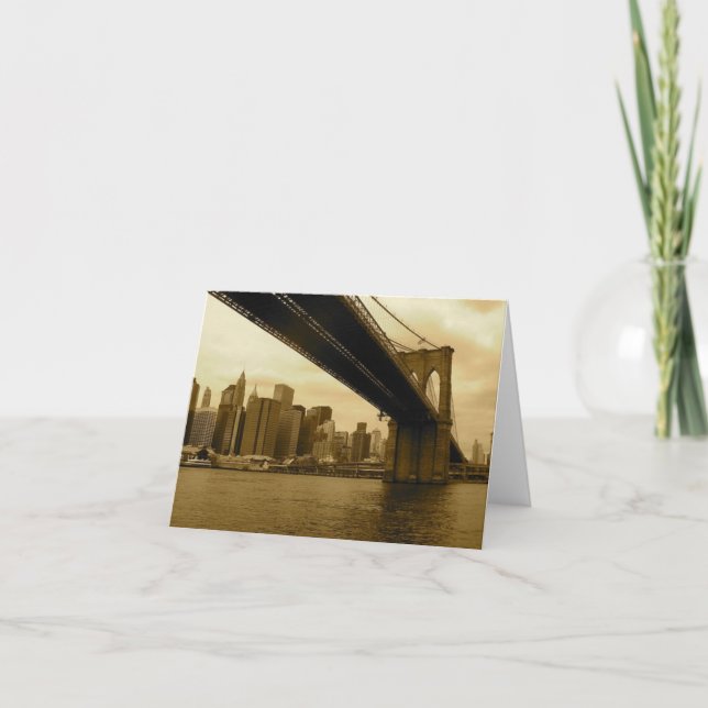 Cartão Ponte Brooklyn/Manhattan (Frente)