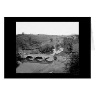 Cartão Ponte Burnside perto de Antietam 1862