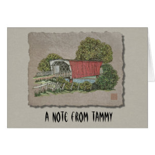 Cartão Ponte coberta de coberturas