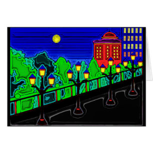 Cartão Ponte com cargos da lâmpada