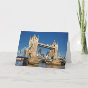 Cartão Ponte da Torre Londres Cumprimento em Branco