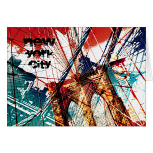 Cartão Ponte de Brooklyn, NYC