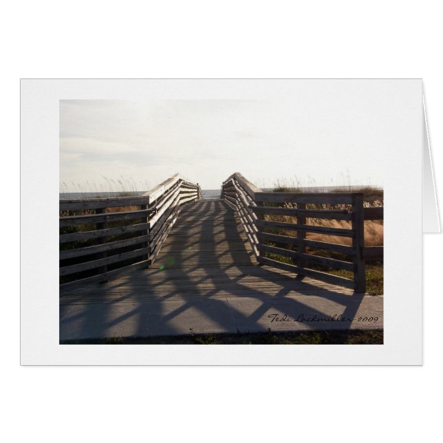 Cartão Ponte de madeira (Frente Horizontal)