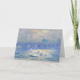 Cartão Ponte de Waterloo por Claude Monet