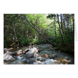 Cartão Ponte do rio Pemigewasset em Nova Hampshire