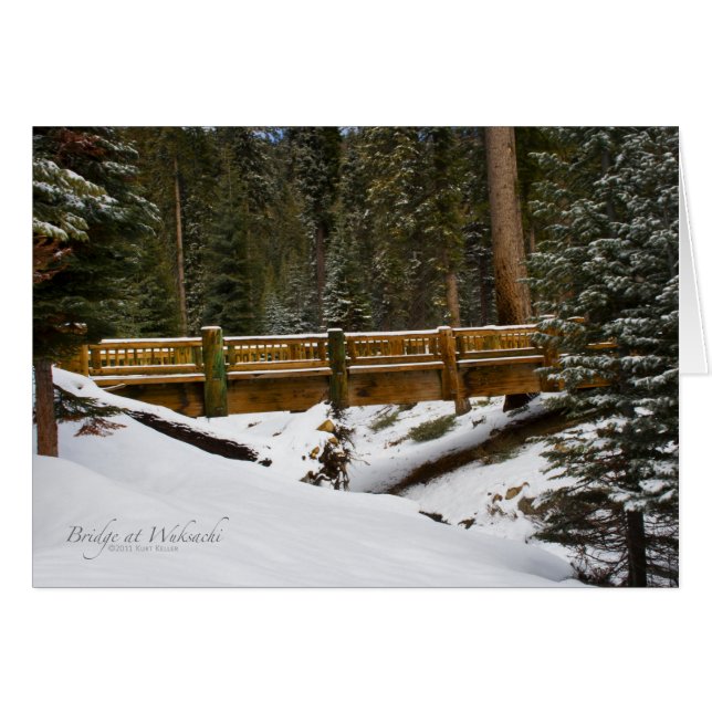 Cartão Ponte em Wuksachi Cards (Frente Horizontal)