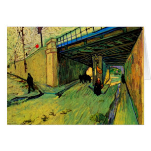 Cartão Ponte ferroviária sobre Montmajour, por Vincent v