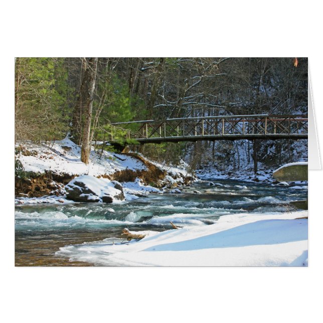 Cartão Ponte Fires Creek (Frente horizontal)