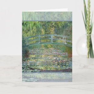 Cartão Ponte Japonesa de Claude Monet Arte da Ninfeia