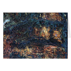 Cartão Ponte Japonesa de Claude Monet, Arte Fino Vintage