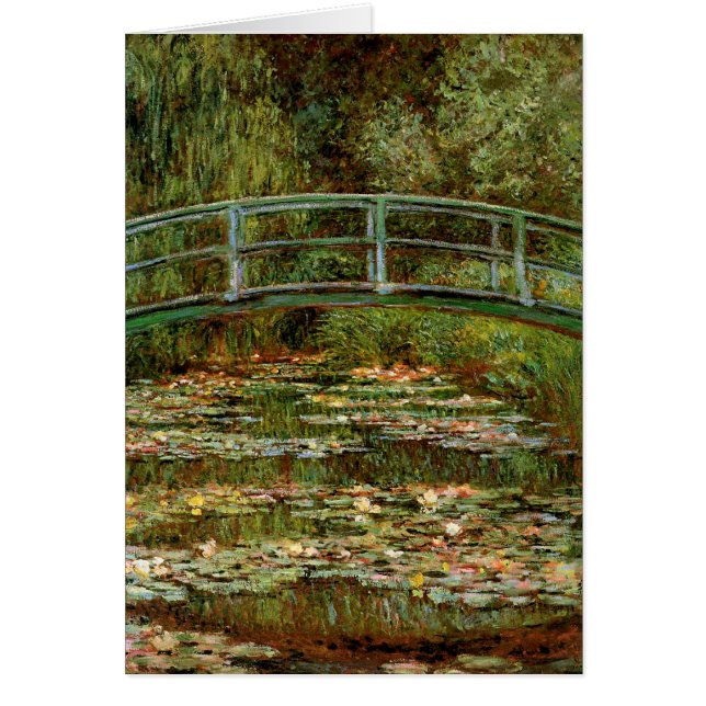 Cartão Ponte Japonesa Francesa Monet Giverney (Frente)