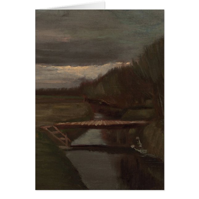 Cartão Ponte Pequena e Ditra, Van Gogh Bela Arte (Frente)