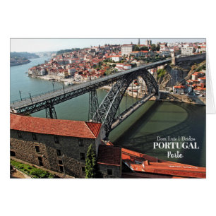 Cartão Ponte sobre o rio Douro, Porto, Portugal