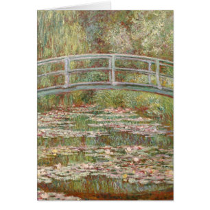 Cartão Ponte sobre um lixão de água por Monet