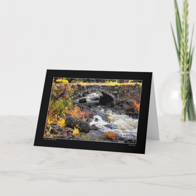 Cartão Ponte Stone Arch - Antrim, New Hampshire (Frente)