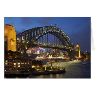 Cartão Ponte Sydney Harbor e Hotel Park Hyatt Sydney