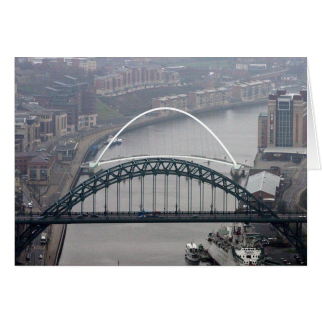 Cartão Ponte Tyne e Ponte do Milênio (Frente Horizontal)