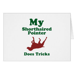 Cartão Ponteiro de cabelos curtos alemão