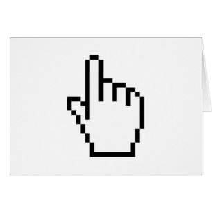 CARTÃO PONTEIRO DE MÃO DO COMPUTADOR / CURSOR DO MOUSE